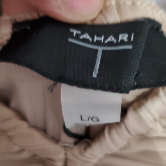 NWT Nude/Tan Tahari Dress Size L - Picture 6 of 10